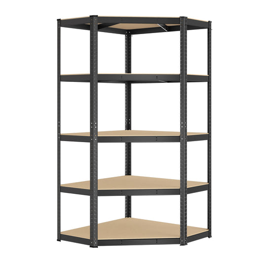Corner Shelf 5-Tier Heavy Duty Garage Shelving Metal Shelving Units Royalcart