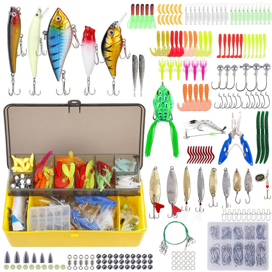 301 PCS Fishing Lures Sea Bass Set Mixed