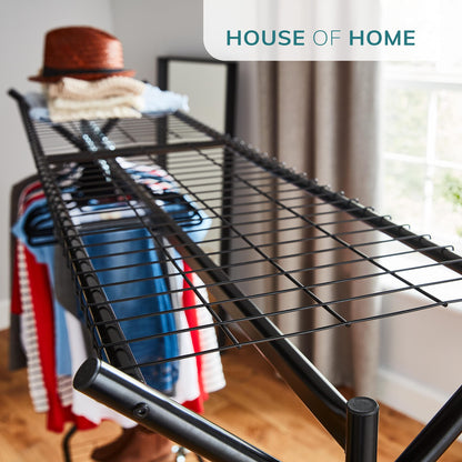 4/5/6ft Super Heavy Duty Metal Clothes Rail with Wheels - 1 Tier Rail Wardrobe Replacement - Hanging Clothing & Shoe Rack