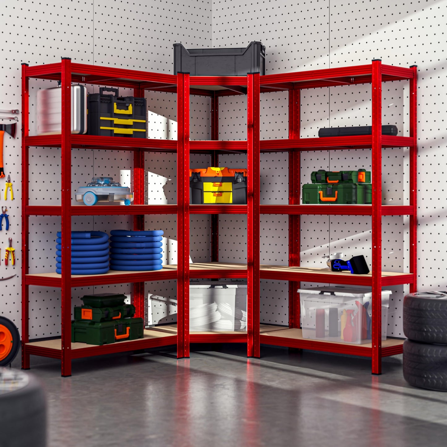 Heavy Duty Corner Shelving Unit Set of 3