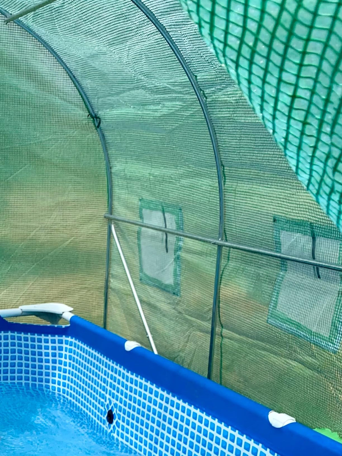 Walk-in Greenhouse Galvanised Frame Polly Tunnel Patio Garden Outdoor Polytunnel