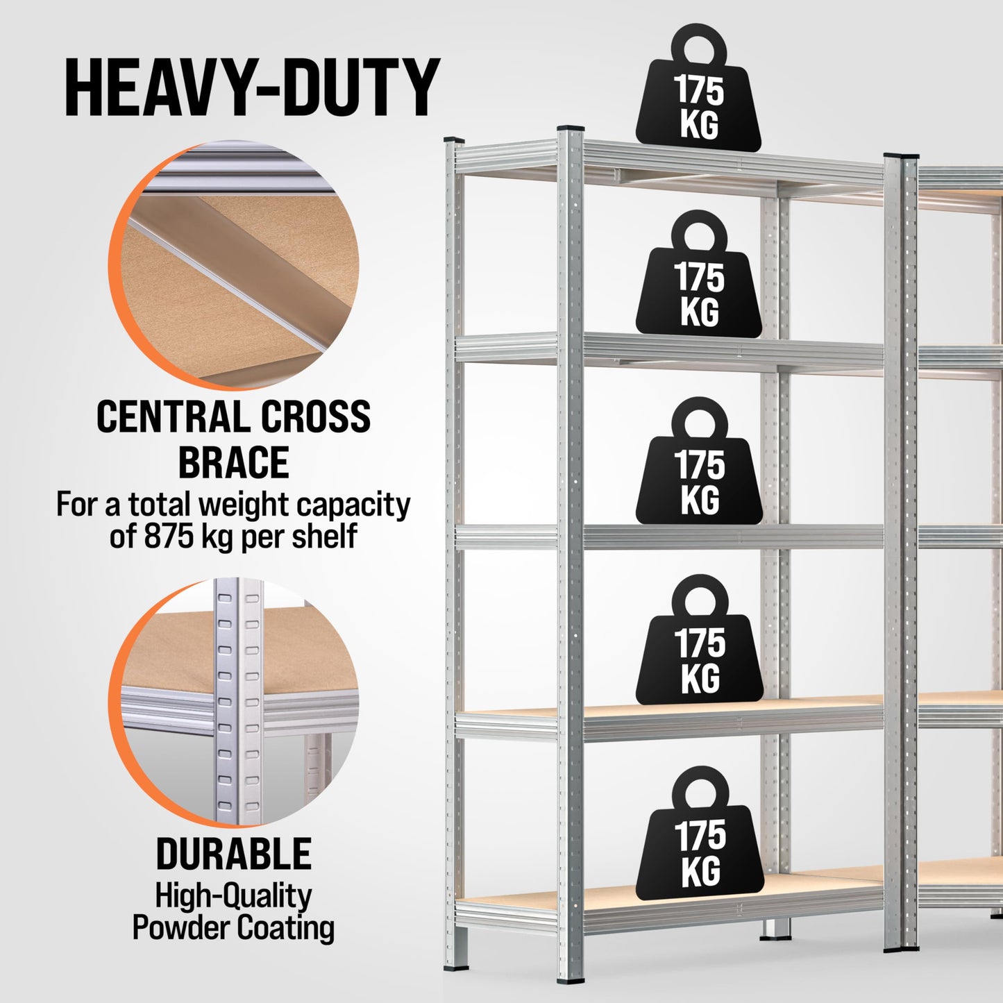 Heavy Duty Corner Shelving Unit Set of 3