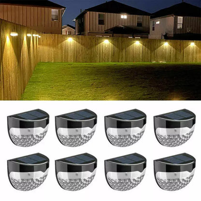 8X Super Bright Solar Powered Door Fence Wall Lights Led Outdoor Garden Lamp - Royalcart