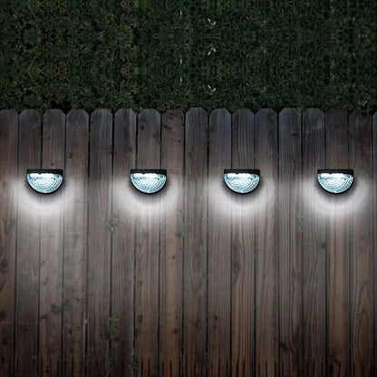 8X Super Bright Solar Powered Door Fence Wall Lights Led Outdoor Garden Lamp - Royalcart