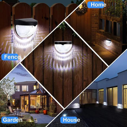 8X Super Bright Solar Powered Door Fence Wall Lights Led Outdoor Garden Lamp - Royalcart