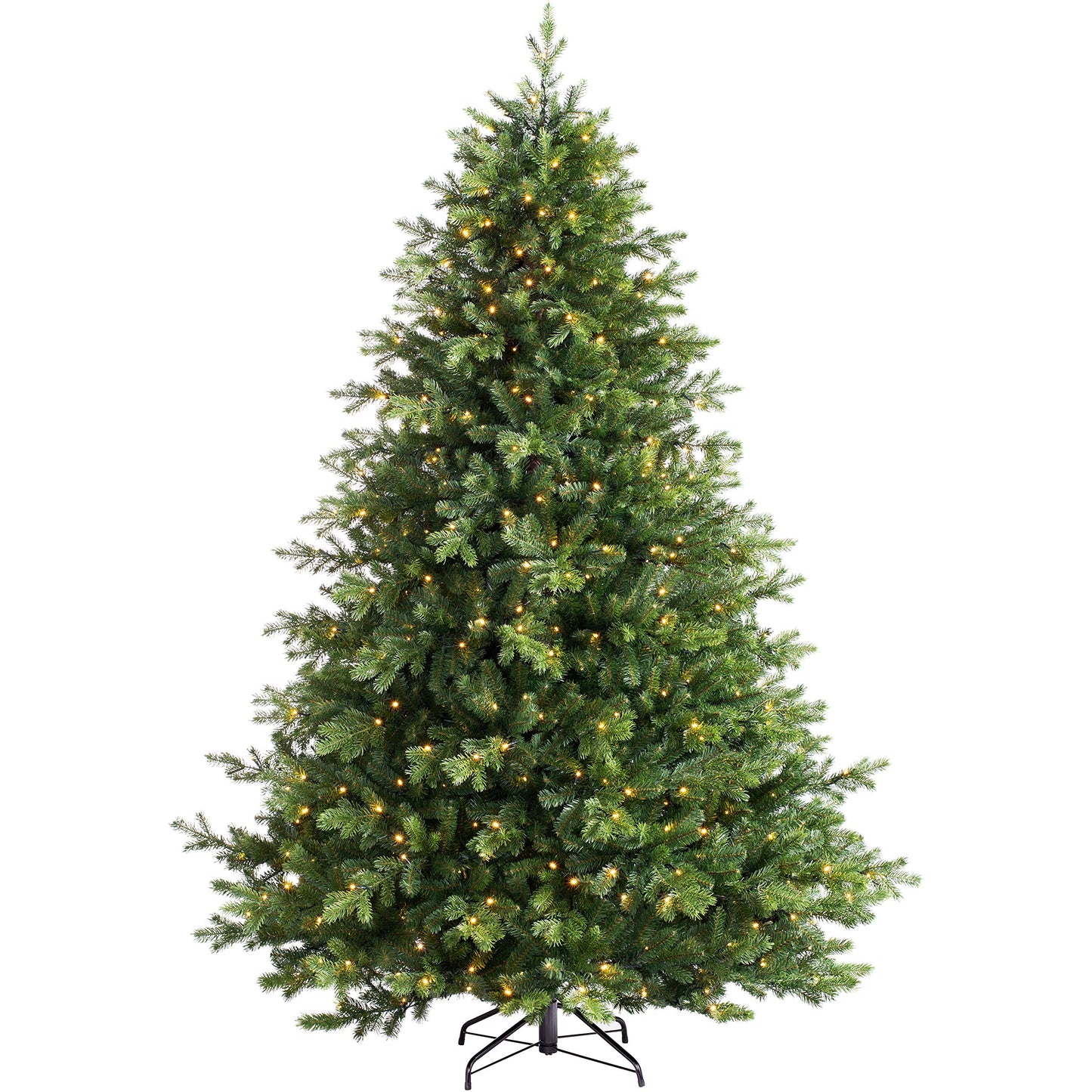 6ft Christmas Prelit Balsam Fir Christmas Tree with 500 Chasing Warm LED Lights