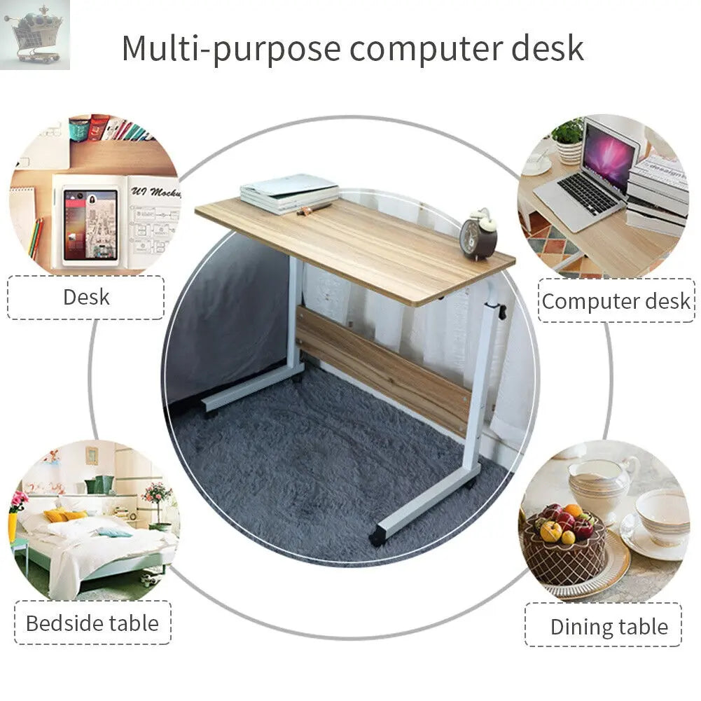 Bedside Computer Tab Adjustable Height Laptop Sofa Bedside Cart Over Bed Computer Table ...