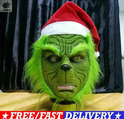 Adults The Grinch Mask Xmas Party Cosplay Christmas Royalcart