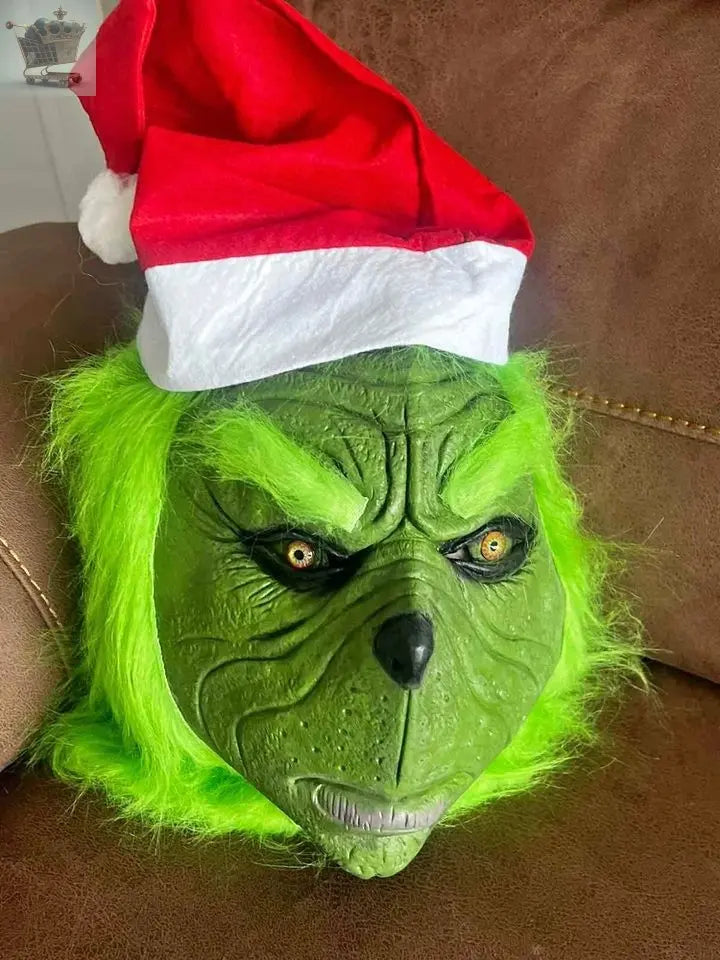 Adults The Grinch Mask Xmas Party Cosplay Christmas Royalcart