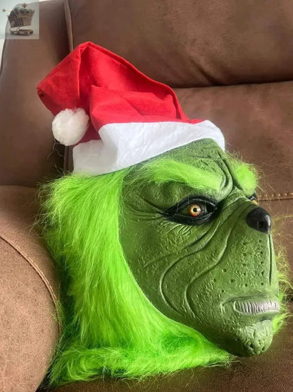 Adults The Grinch Mask Xmas Party Cosplay Christmas Royalcart