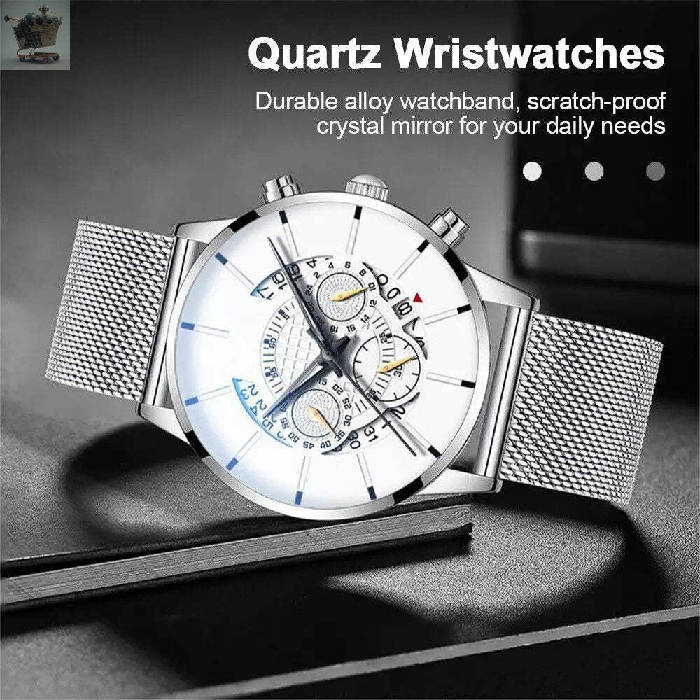 Army Military Stainless Steel Wrist Watch Royalcart