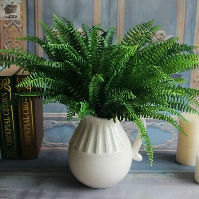 Artificial Fern Evergreen Persian Grass Decor Plants Royalcart