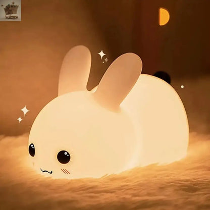 Bedroom Night Light Bunny Rechargeable LED soft silicone with Remote RGB Royalcart