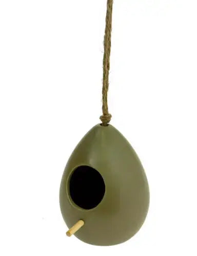 Bird House Nesting Roosting Box Ceramic Hanging 11cm Royalcart