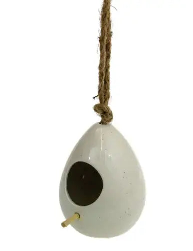 Bird House Nesting Roosting Box Ceramic Hanging 11cm Royalcart