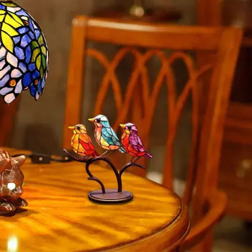 Colorful Birds Ornament Tabletop Bird Decoration Home Decor Gift Modern Styles Royalcart