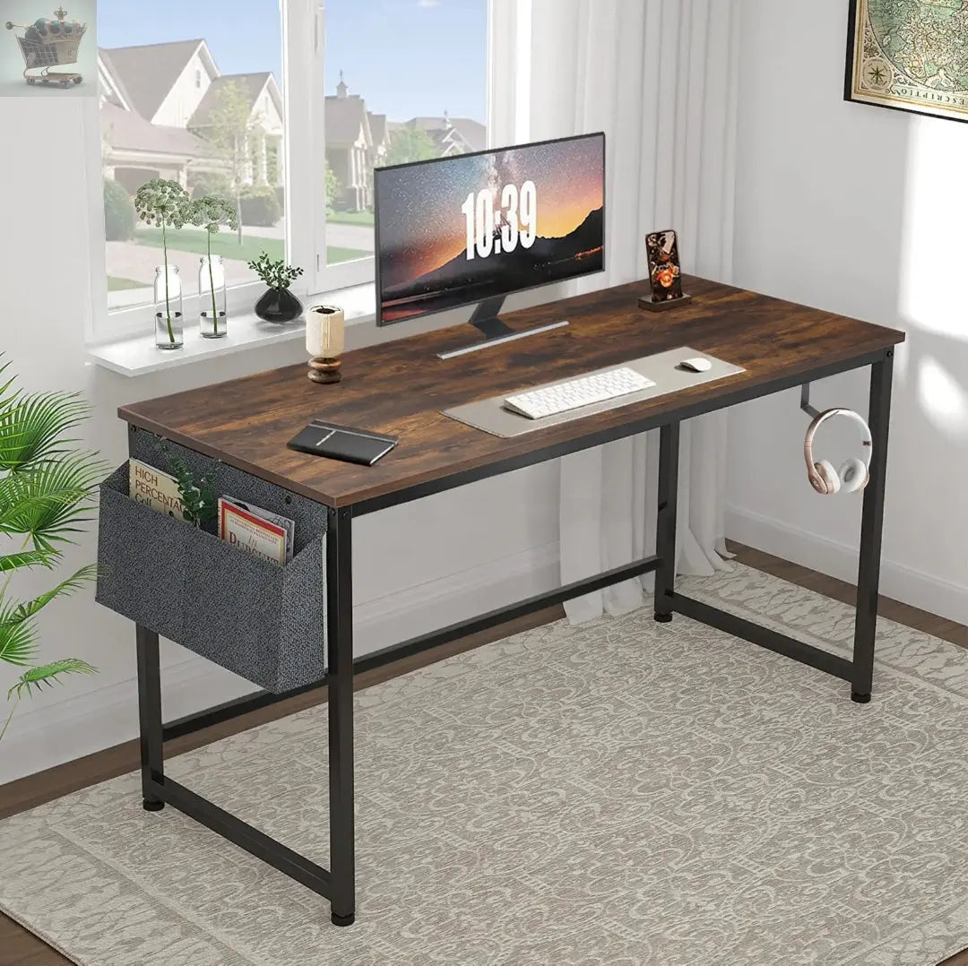 Computer Desk Laptop PC Study Table Writing Home Office Desk Workstation Storage - Royalcart