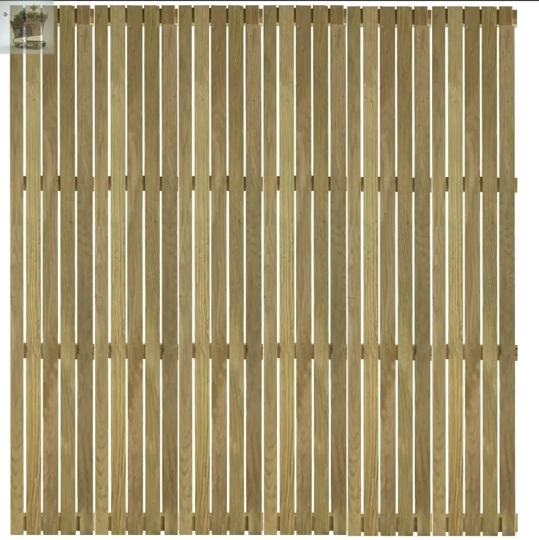 Contemporary Slatted Rough Sawn Treated Fence Panel Royalcart