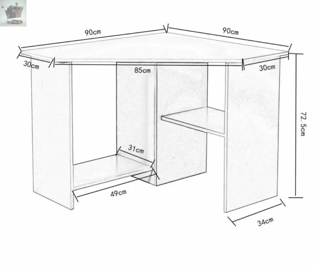 Center Table Computer Desk Corner Desk Computer Table Laptop Workstation Gaming Desktop Home ...