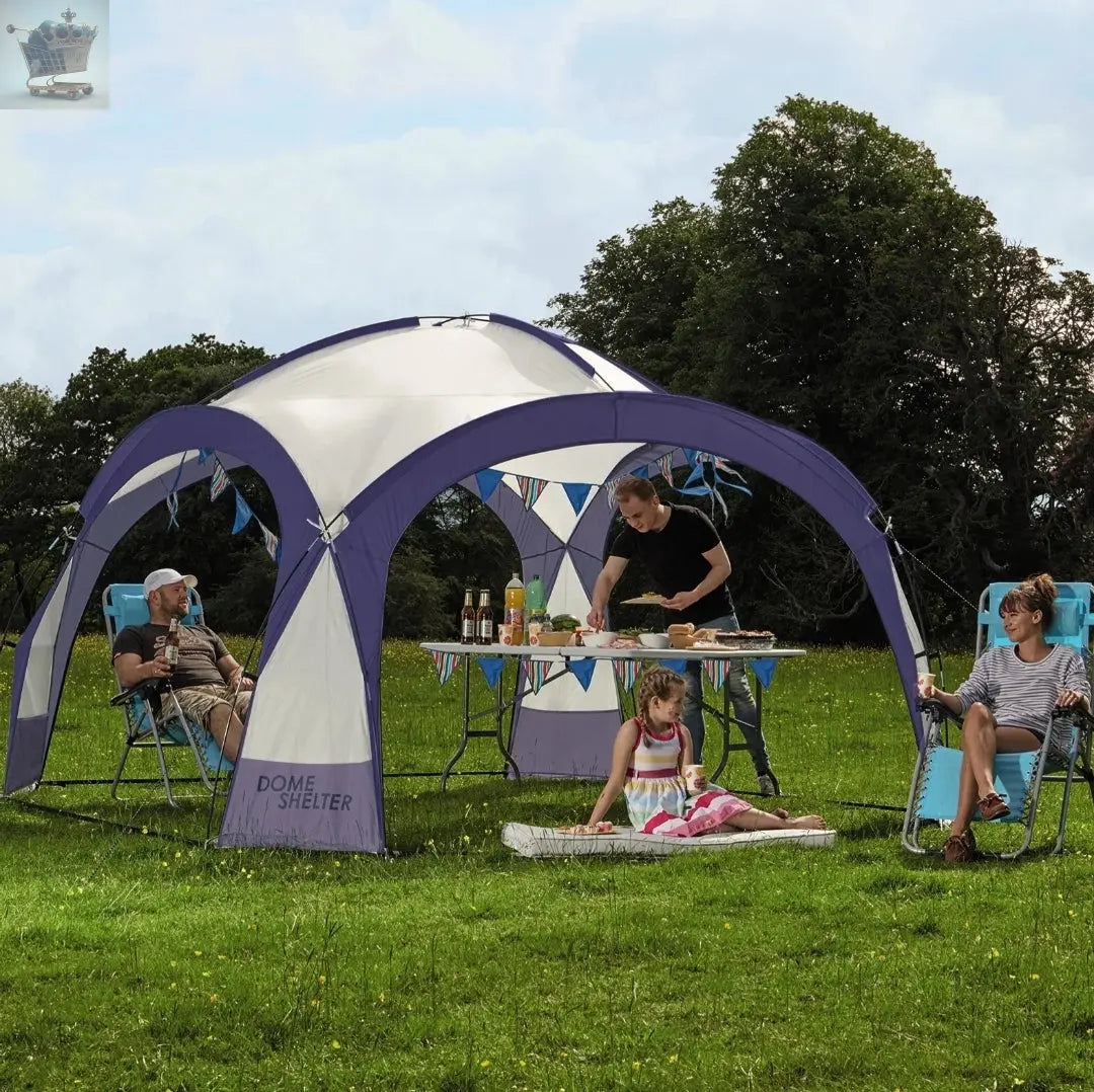 Dome Event Shelter Waterproof Gazebo UV Protection 3.9m x 3.9m Tent & Side Walls Royalcart