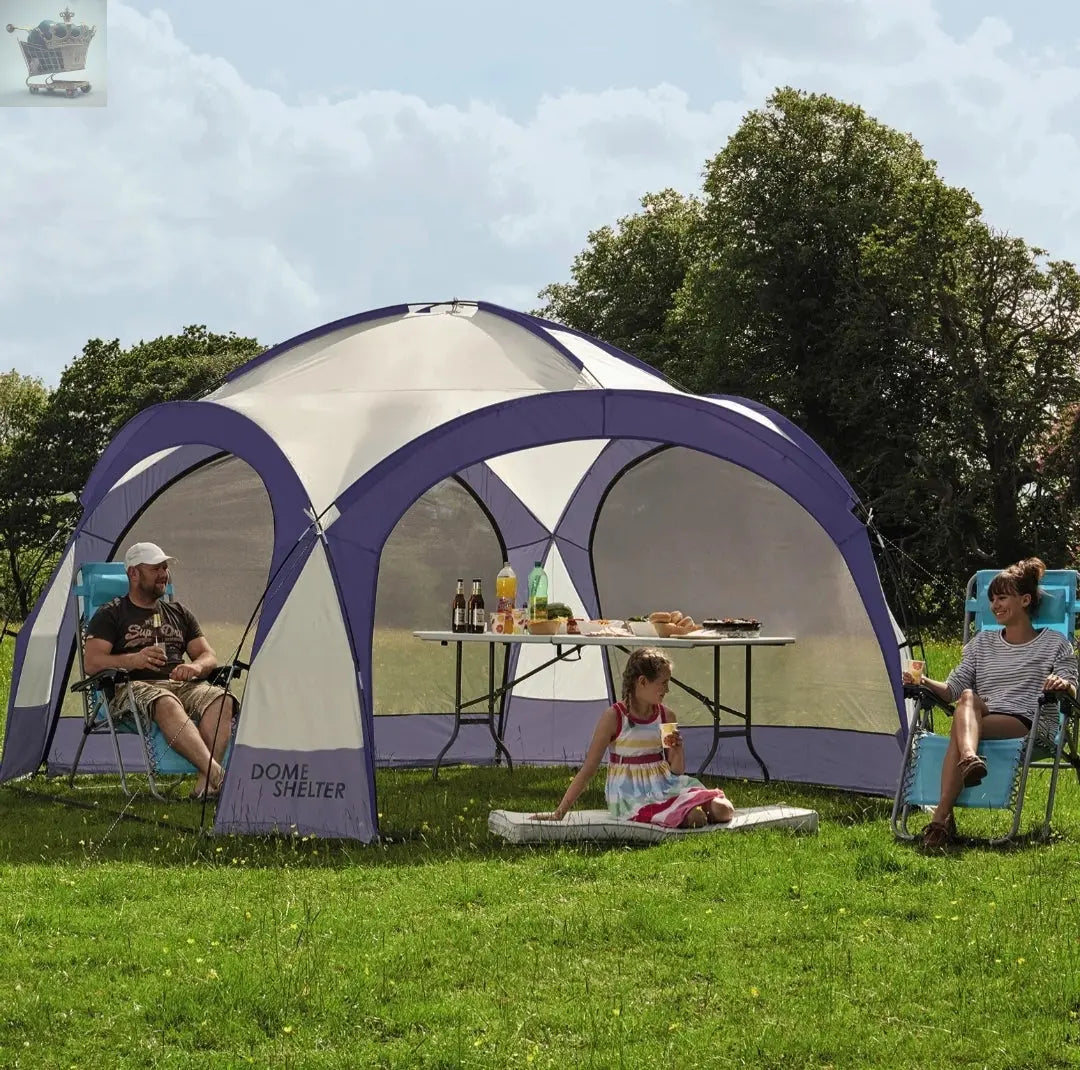 Dome Event Shelter Waterproof Gazebo UV Protection 3.9m x 3.9m Tent & Side Walls Royalcart