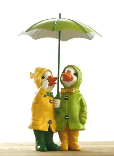 Ducks With Umbrellas Garden Ornaments Novelty Couple Royalcart