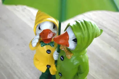 Ducks With Umbrellas Garden Ornaments Novelty Couple Royalcart