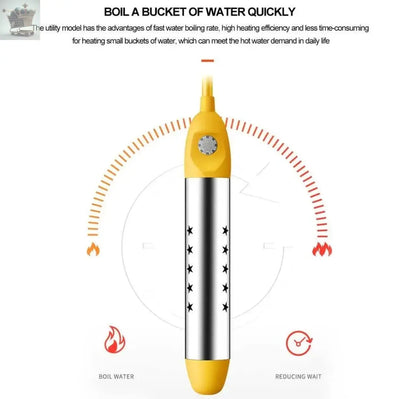 Electric Immersion Instant Water Heater Floating Boiler Portable Suspension Bath - Royalcart