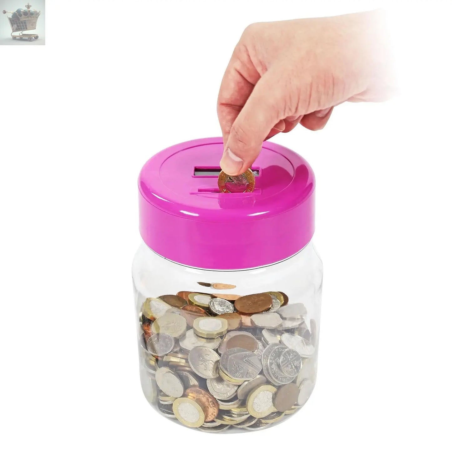 Electronic LCD Coin Money Counting Jar Box Saving Safe Digital Piggy Bank New Royalcart