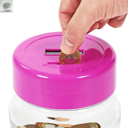 Electronic LCD Coin Money Counting Jar Box Saving Safe Digital Piggy Bank New Royalcart