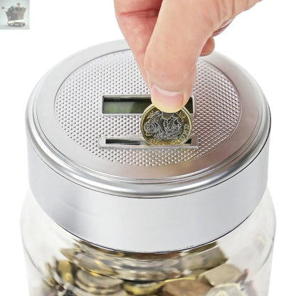 Electronic LCD Coin Money Counting Jar Box Saving Safe Digital Piggy Bank New Royalcart