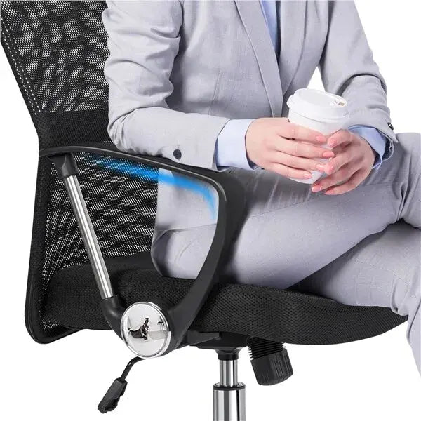 Ergonomic High Back Mesh Office Chair Executive Swivel Computer Desk Chair for Home Work Black Royalcart