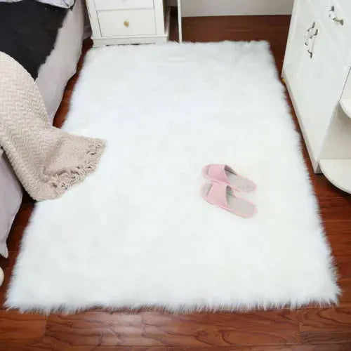 Extra Large Soft Fluffy Faux Fur Sheepskin Rug Warm Floor Carpet Mat Thick Decor Royalcart