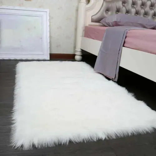 Extra Large Soft Fluffy Faux Fur Sheepskin Rug Warm Floor Carpet Mat Thick Decor Royalcart