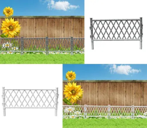 Farmer Plastic Picket Fence Garden Border Edgings Royalcart