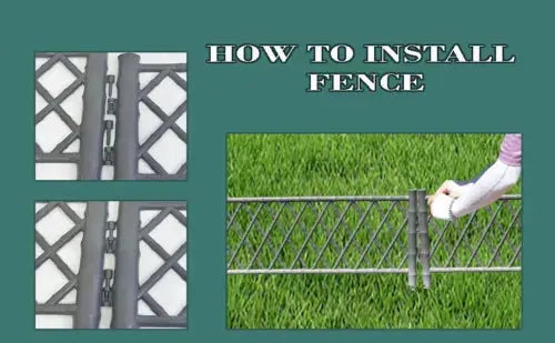 Farmer Plastic Picket Fence Garden Border Edgings Royalcart