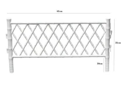 Farmer Plastic Picket Fence Garden Border Edgings Royalcart