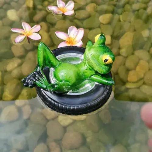 Floating Garden Pond Decorative Frog Sculpture Animal Statue Frog Ornaments UK Royalcart