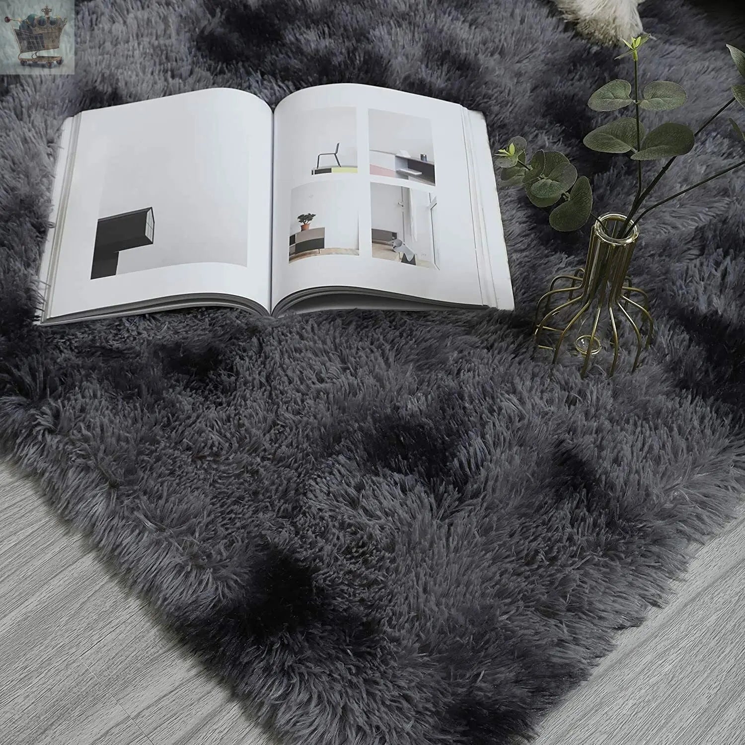 Fluffy Rugs Anti-Slip Large SHAGGY RUG Super Soft Mat Living Room Bedroom Carpet Royalcart