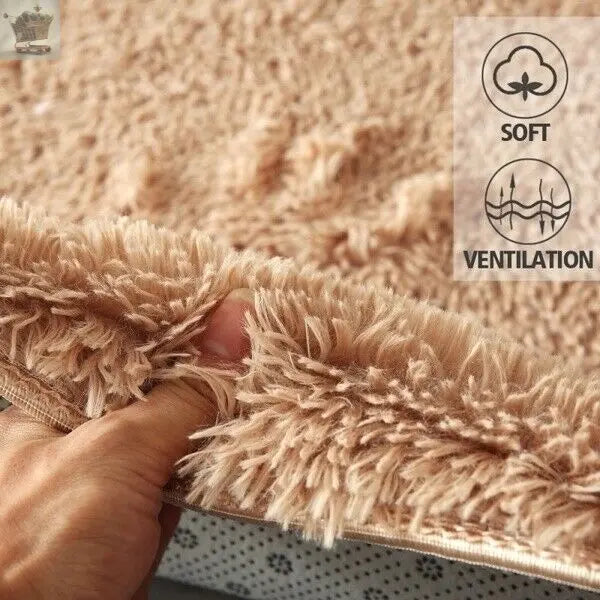 Fluffy Rugs Anti-Slip SHAGGY RUG Super Soft Royalcart