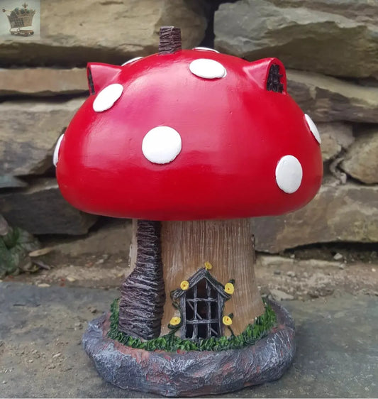 Garden Fairy Mushroom House Solar Decorative Ornament Secret Gift - Royalcart