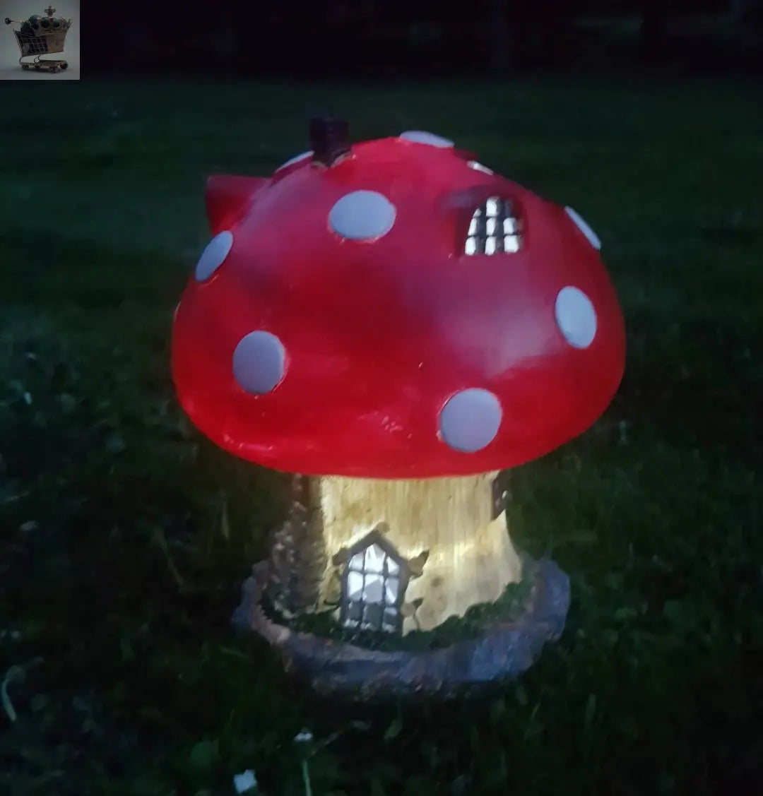 Garden Fairy Mushroom House Solar Decorative Ornament Secret Gift - Royalcart