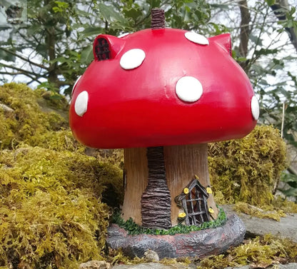 Garden Fairy Mushroom House Solar Decorative Ornament Secret Gift - Royalcart