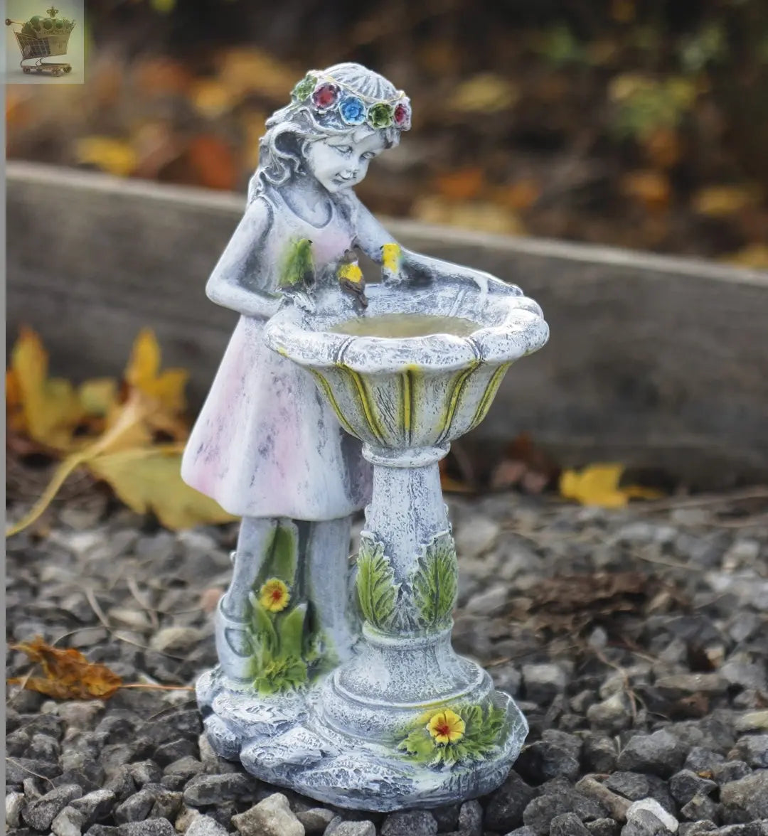 Garden Ornament Solar Powered Garden Angel Fairy Statue home Decor Figurine - Royalcart