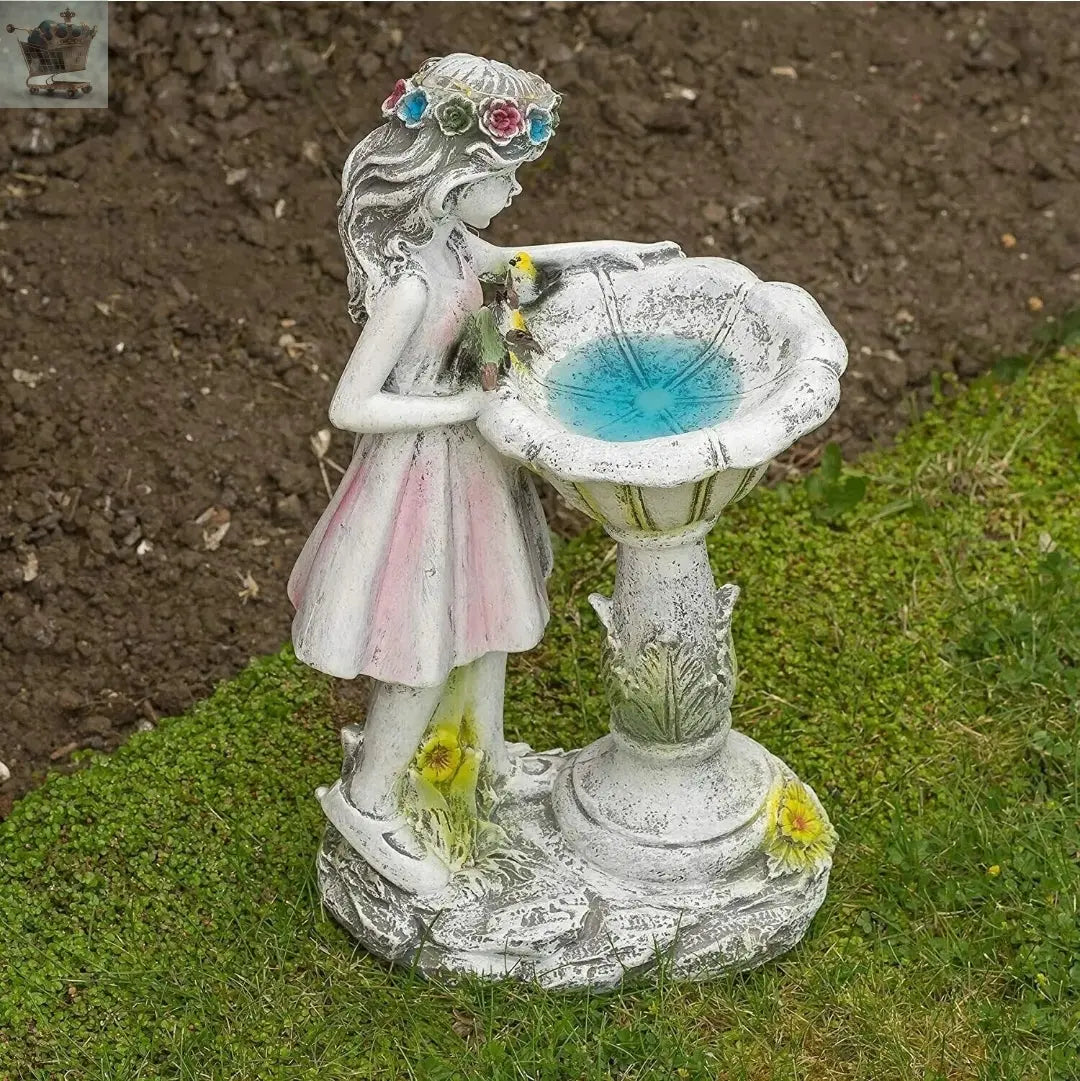 Garden Ornament Solar Powered Garden Angel Fairy Statue home Decor Figurine - Royalcart