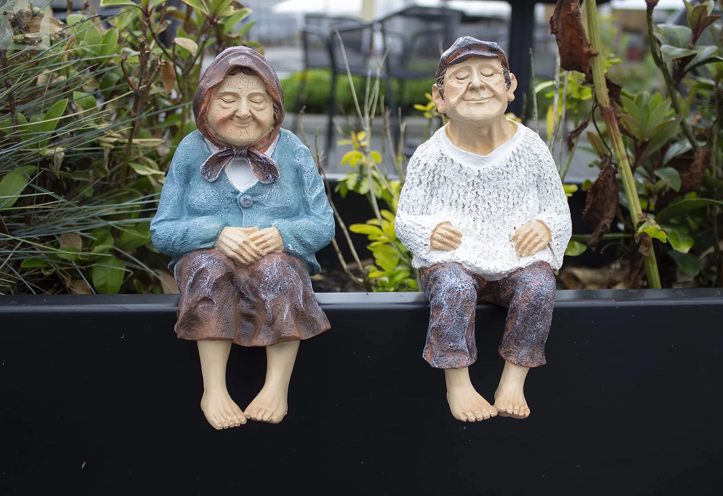 Garden Ornaments Grandfather Grandmother Statues Old People Papa Nana Figures Royalcart