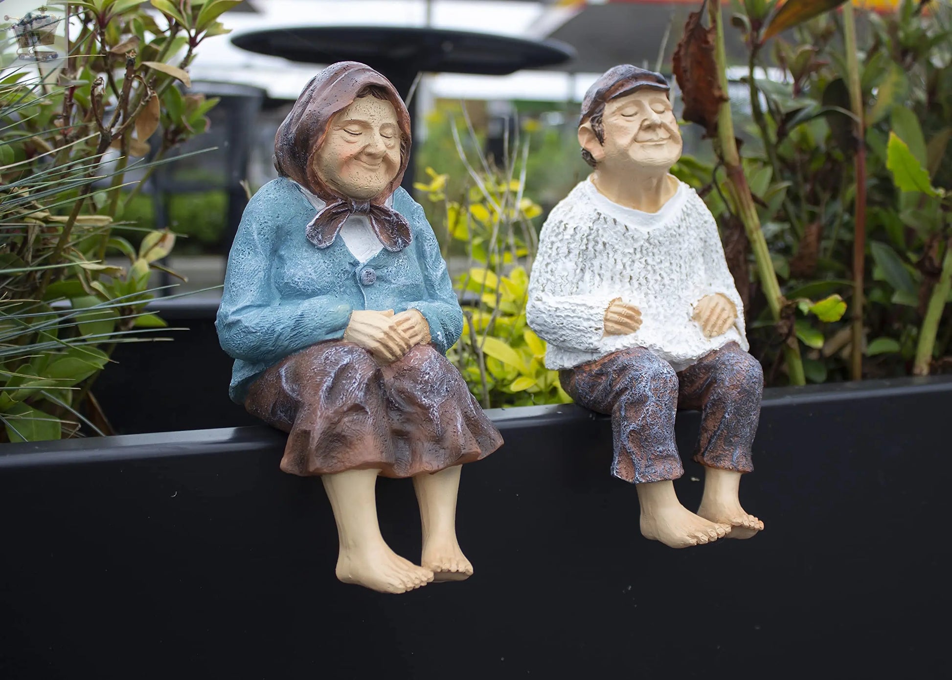 Garden Ornaments Grandfather Grandmother Statues Old People Papa Nana Figures Royalcart