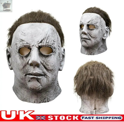 Halloween Cosplay Costume Michael Myers Mask Latex Full Head Killer Scary Prop - Royalcart