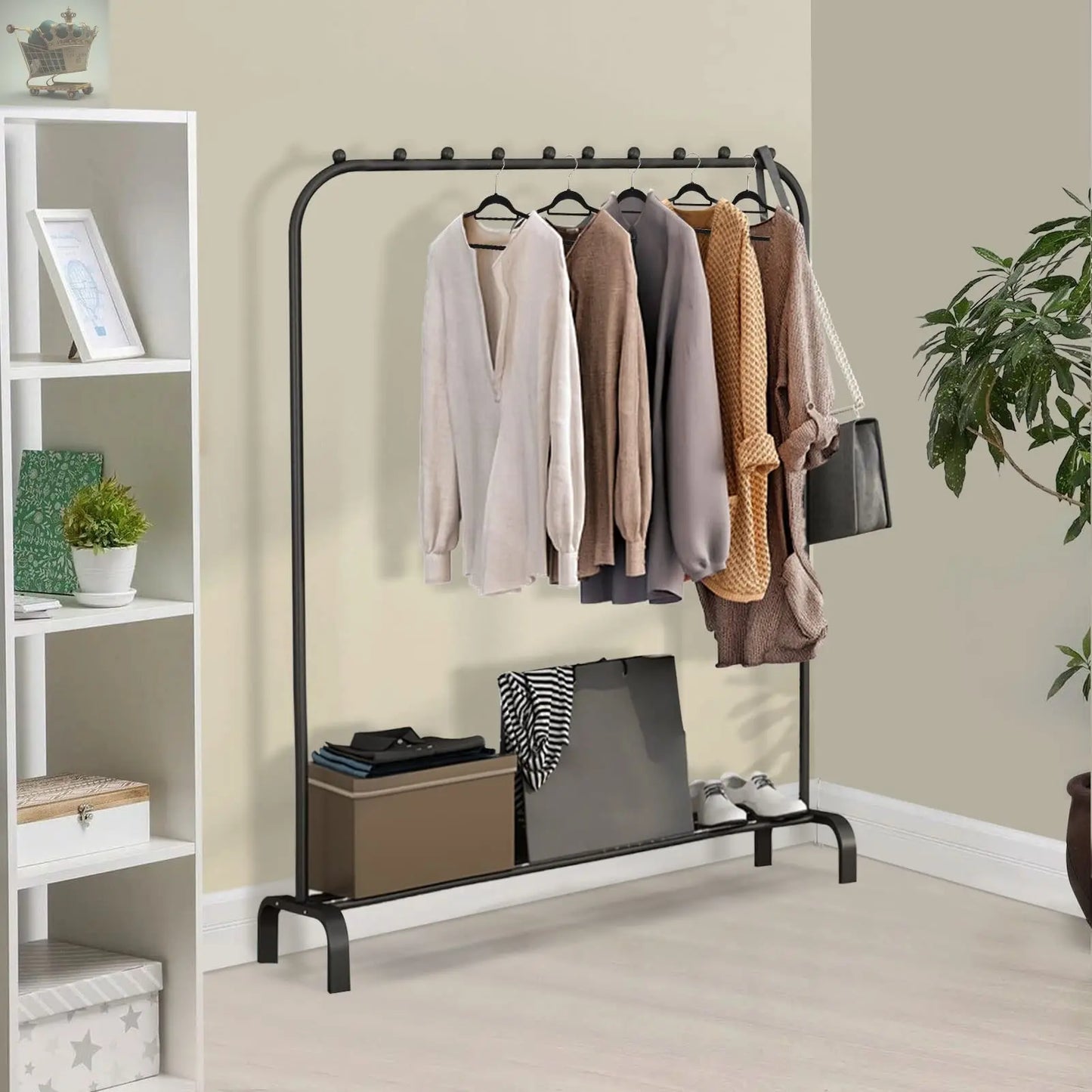 Heavy Duty Modern Metal Clothes Rail Rack Royalcart