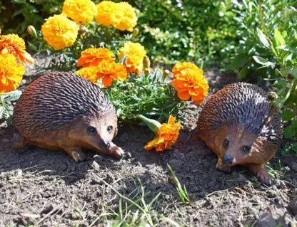 Hedgehog Hoglet Ornament Garden Sculpture Wildlife Animal Royalcart